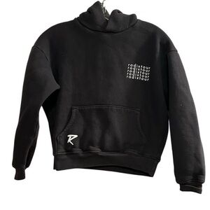 Radix Youth Medium Black‎ Pullover Hoodie Unisex Kids Casual Winter
